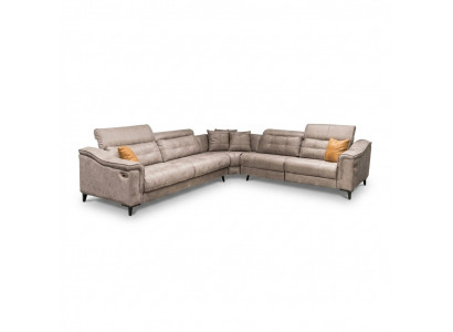 Robust Gro Eckcanapé Wunnzëmmer an L-Form Liederkanapé Designer Couches