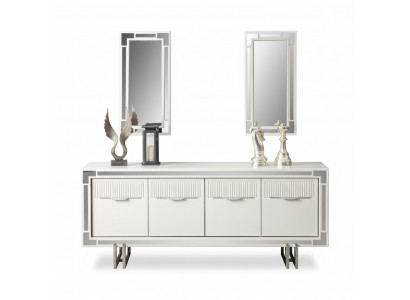Sideboard Wäiss Schaf Kommode Holzschaf Holz Iesszëmmer