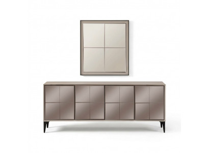 Anrichte Luxus Sideboard Schaf Kommode Holzschaf Holz Wäiss Modern