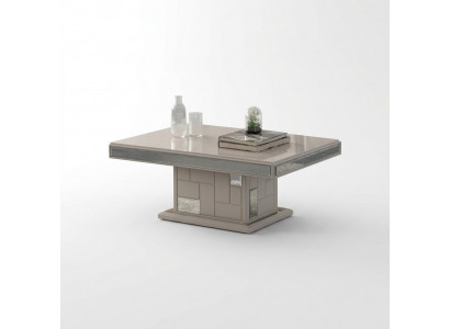 Luxus Sofa-Dësch Couchtisch Kaffisdësch Bäizäitdësch Holz Wäiss Dësch