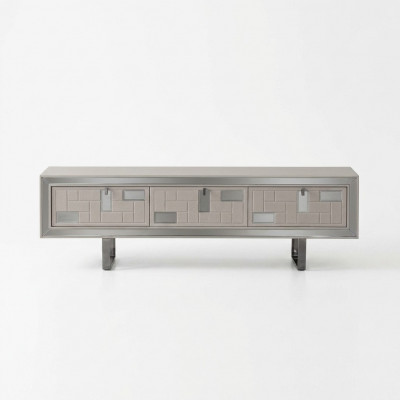 Sideboard TV Ständer RTV Lowboard Wunnwand Holz Wäiss Miwwele Wunnzëmmer