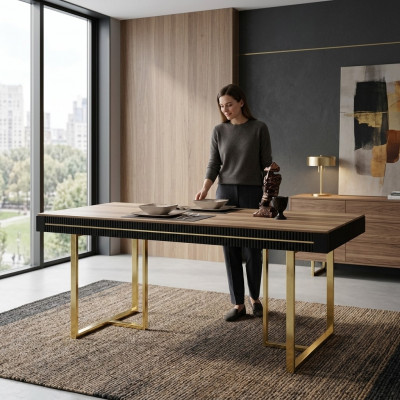 Holz Dësch Iesszëmmerdësch Iessdësch Dësch Iesszëmmer Iesseck Holz Braun
