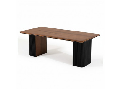 Iesszëmmerdësch Iessdësch Iesseck Dësch Holz­dësch Holz Braun Iesszëmmer