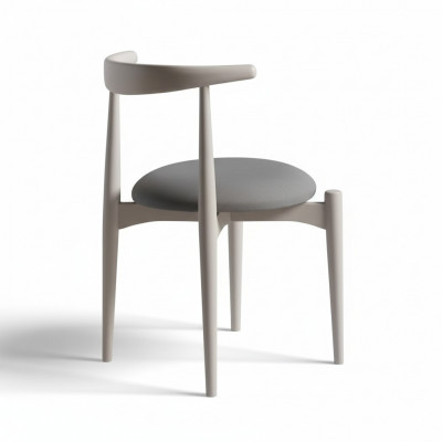 Kichenstull Iesszëmmerstull Holzstull ouni Armleef Beige Holz Modern