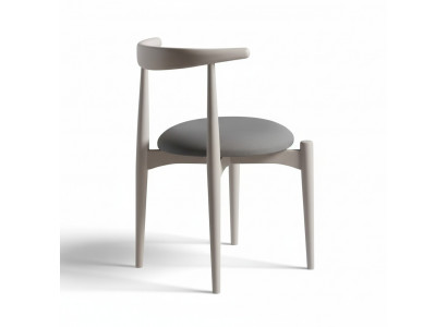Kichenstull Iesszëmmerstull Holzstull ouni Armleef Beige Holz Modern