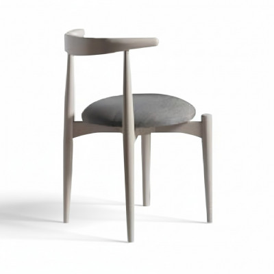 Gruppe Kichenstull Esszëmmerstull Holzstull Set 2 Stéck Stull Beige