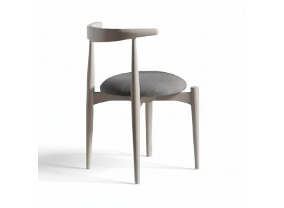Gruppe Kichenstull Esszëmmerstull Holzstull Set 2 Stéck Stull Beige