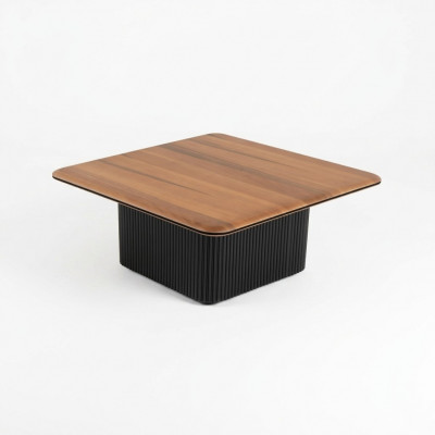 Dësch fir virum Canapé Kaffisdësch Sofa-Dësch Niewendësch Holz Brong Dësch Design