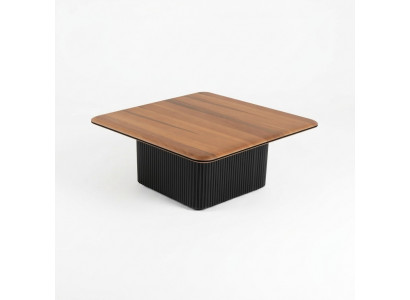Dësch fir virum Canapé Kaffisdësch Sofa-Dësch Niewendësch Holz Brong Dësch Design