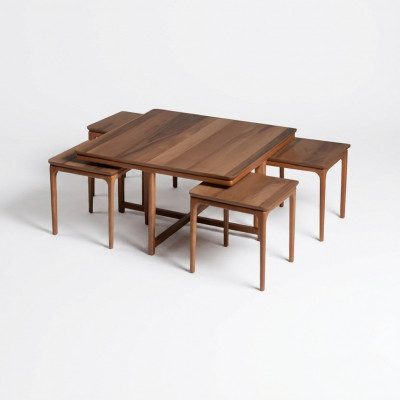 Komplett Couchtische Niewendëscher Kaffeestëscher Sofa Dëscher Brong