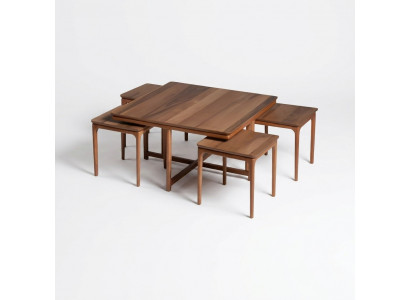 Komplett Couchtische Niewendëscher Kaffeestëscher Sofa Dëscher Brong