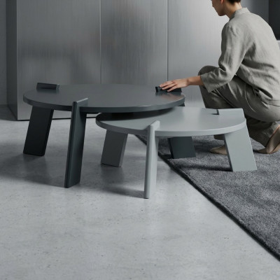 Couchdësch Kaffisdësch Sofadësch Säitendësch Holz Gro Dësch Design