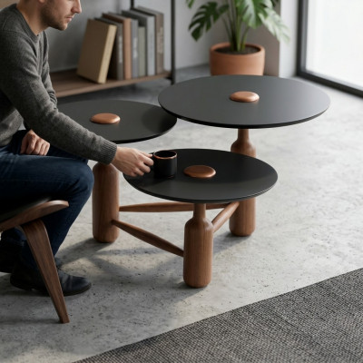 Komplette Couchtisch Kaffeetisch Sofatisch Beistelltisch Holz Braun