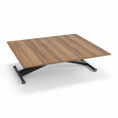 Iessdësch Kaffisdësch Auszéibare Dësch Holz Brong Kaffisdësch 120 cm