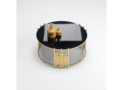 Wunnzëmmer Dësch Niddreg Dësch Kaffisdësch Bäidësch Gold Sofa Dësch