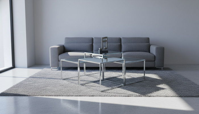 Sëlwer Couchdësch Dësch Kaffisdësch Niewendësch Sofadësch Wunnzëmmer