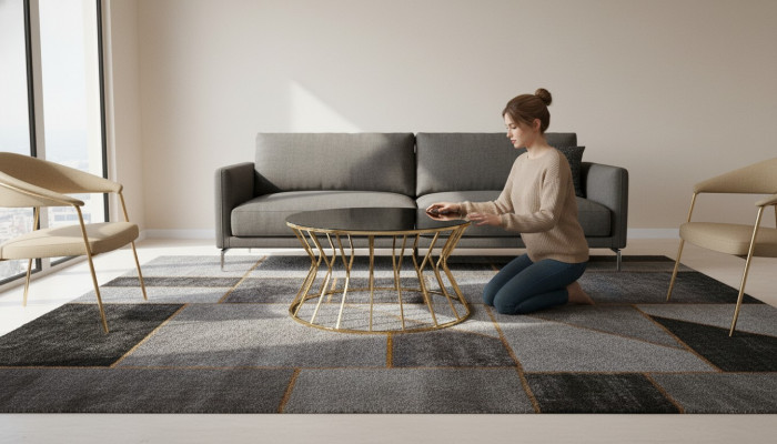 Moderne Sofadësch Couchtisch Kaffisdësch Säitendësch Gold Dësch Glas