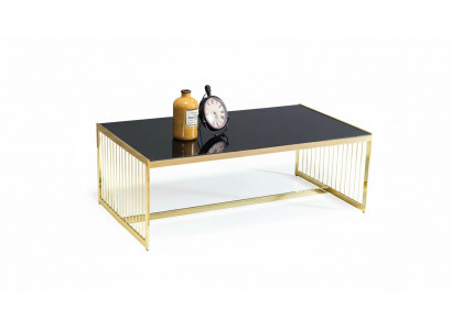 Canapé Dëscht Kaffisdësch Wunnzëmmerdësch Bäisedësch Sofadësch Gold