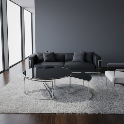 Schwaarz Komplett Couchdëscher Dëscher Bäisdëscher Sofadëscher 5 Saz Deeler