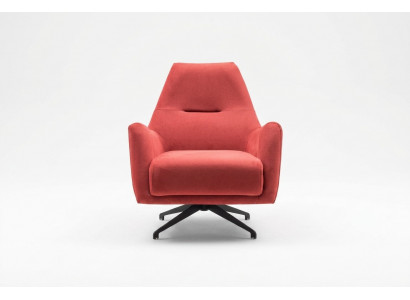 Wunnzëmmer Fautteuil Ouerfauteuil Stofffautteuil Rout Polster Eenzelstonge Sëtz