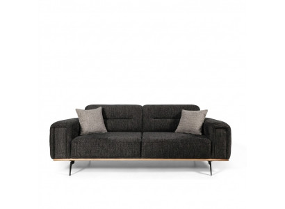 Stoffsofadesign Dräisëtzer Gro Sofa 3-Sëtzer Polstersofa Couche