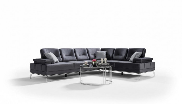 Grouss Polstersofa Designer Edelstol Ecksofa Modern Wunnzëmmer Miwwelen