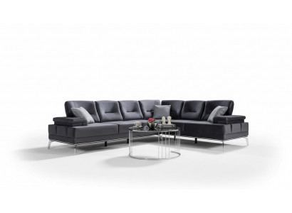 Grouss Polstersofa Designer Edelstol Ecksofa Modern Wunnzëmmer Miwwelen