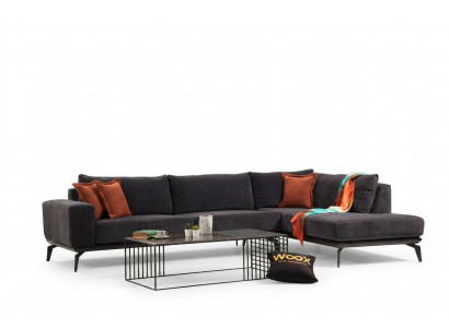 Exklusivt gro Polster Ecksotfa Designer Eckgarnitur Modern Couchen