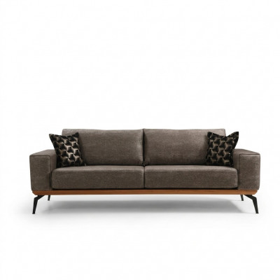 Canapé dräi Platzen, Stoffssofa, Polstersofa, Grom, Sofa Modern, Stoff 3 Platzen