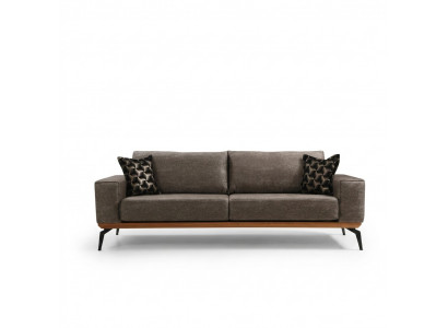Canapé dräi Platzen, Stoffssofa, Polstersofa, Grom, Sofa Modern, Stoff 3 Platzen