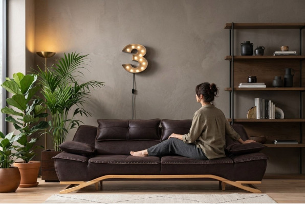 Couch Dräisëtzer Stoffsofa Design Sofa 3 Sëtzer Polstersofa Schwaarz
