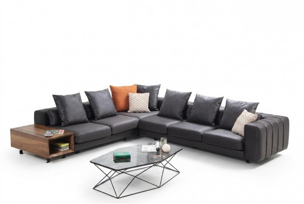 Eckgarnitur Ecksofa L-Form Polstersofa Stoffsofa Couch Gro Sofa Dësch