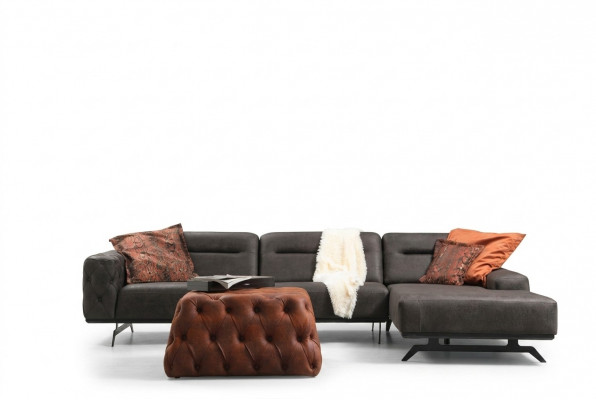 Canapé Ecksofa L Form Gro Sofa Polstersofa Ottomann Stoffsofa Stoff