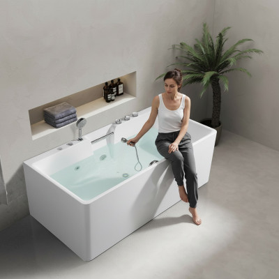 Whirlpool Badekar Buedbidden Luxus Bidden Badbieden Entspanung mat Grëff 150x80