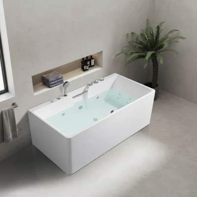 Whirlpool Badekar Buedbidden Luxus Bidden Badbieden Entspanung mat Grëff 150x80