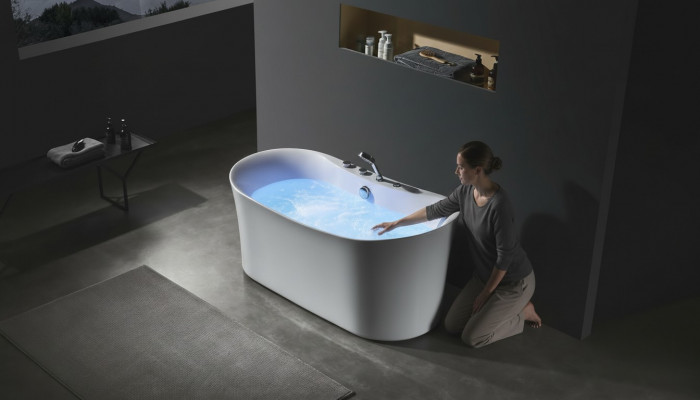 Acryl Whirlwanne Indoor Whirlpool Badewanne Heem Spa Wäiss