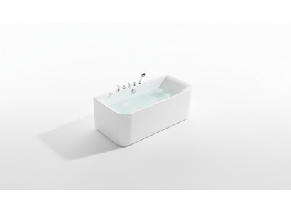 Badewannd Wanne Spa Wannen Buedzëmmer 170x80 Badewannen Wäiss Acryl Armaturen