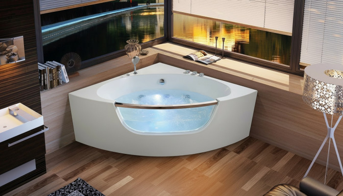 Eckwanne Eckbad Eckbad Spa Relax Wanne Spa Indoor Bad