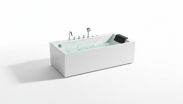 Whirlpool Buedbidden Spa Baden LED-Beliichtung Massagedüsen Spruddel