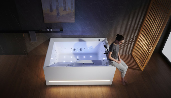 Whirlpool Buedbidden Zëmmer Bidden Waasserstrale Massage-Düsen