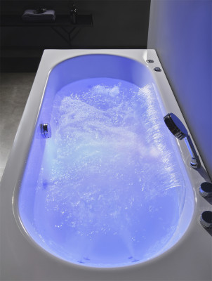 Luxus Buedbidden Whirlpool Sprudelmassagepëtzen Buedbidden Whirlwanne LED