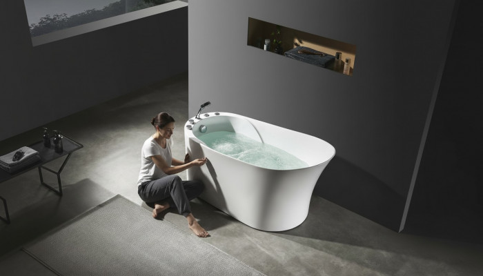 Whirlpool  Oval Bidden Home Spa Indoor Buedbidden Whirlpoolbuedbidden