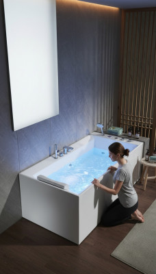 Design Badekuerf Sprudel Whirlpool Wanne Luxus Wanne Wellness