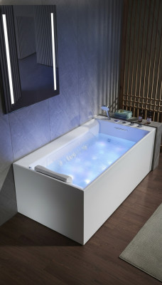 Design Badekuerf Sprudel Whirlpool Wanne Luxus Wanne Wellness