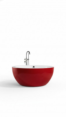 Fräistoend Badewanne Wanne Standbadewanne Ronn Rout Modern Buedzëmmer