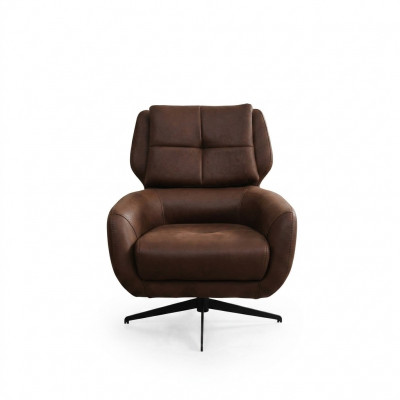 Wunnzëmmer Fauteuil Ouerfauteuil Stoffsessel Stoff Braun Seets 1-Seeter