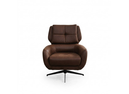 Wunnzëmmer Fauteuil Ouerfauteuil Stoffsessel Stoff Braun Seets 1-Seeter