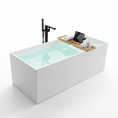 Steebadewanne Buedzëmmer Acryl Badewanne Wanne Wäiss Zäitemodern
