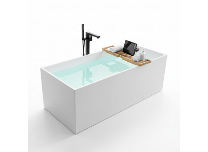 Steebadewanne Buedzëmmer Acryl Badewanne Wanne Wäiss Zäitemodern