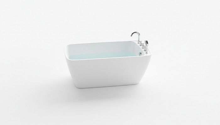 Wanne Buedzëmmer Acryl Buedbidde Wäiss Fräistoend Buedbidde Zäiteméisseg